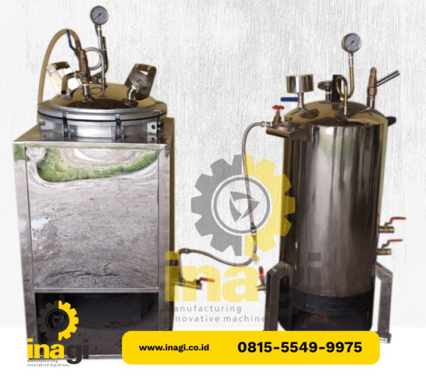 Mini Retort Steam/Overpressure dengan Mini Boiler – Sterilisasi Lebih Stabil & Efisien!