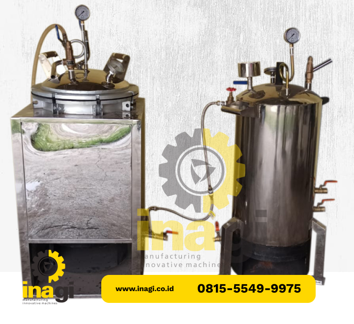 Mini Retort Steam/Overpressure dengan Mini Boiler – Sterilisasi Lebih Stabil & Efisien!