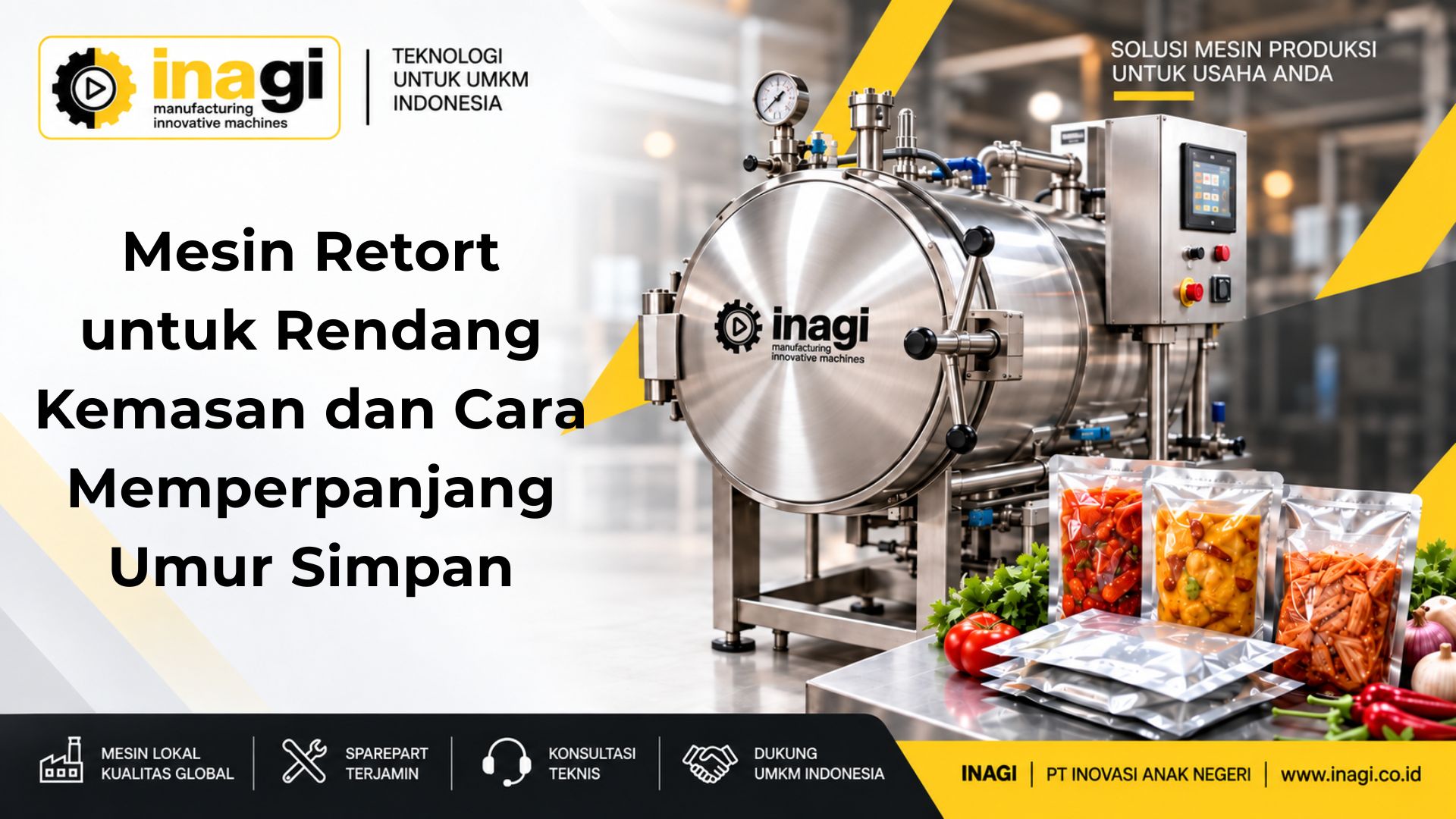 Mesin Retort untuk Rendang Kemasan