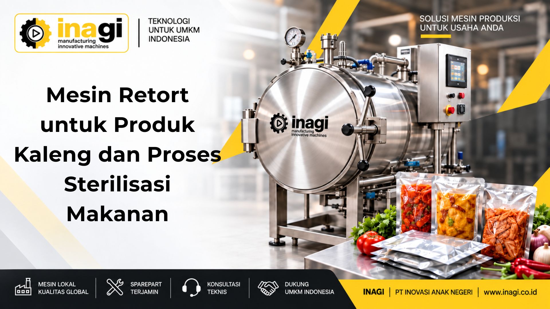 Mesin Retort untuk Produk Kaleng dan Proses Sterilisasi Makanan