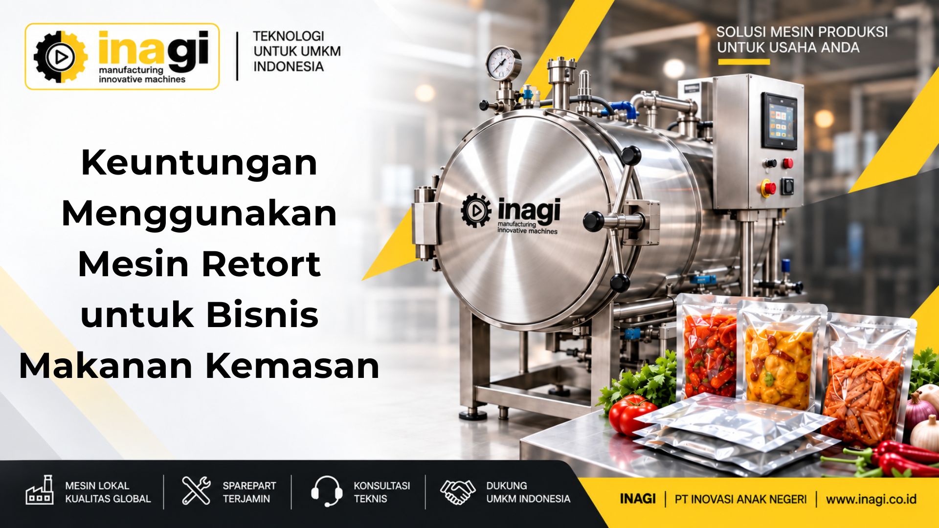 Keuntungan Menggunakan Mesin Retort untuk Bisnis Makanan Kemasan