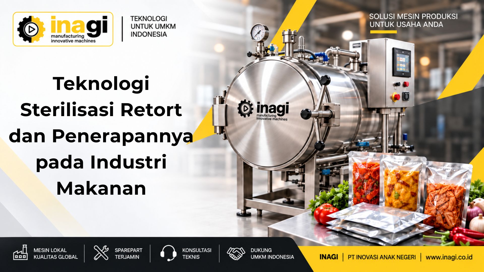Teknologi Sterilisasi Retort dan Penerapannya pada Industri Makanan