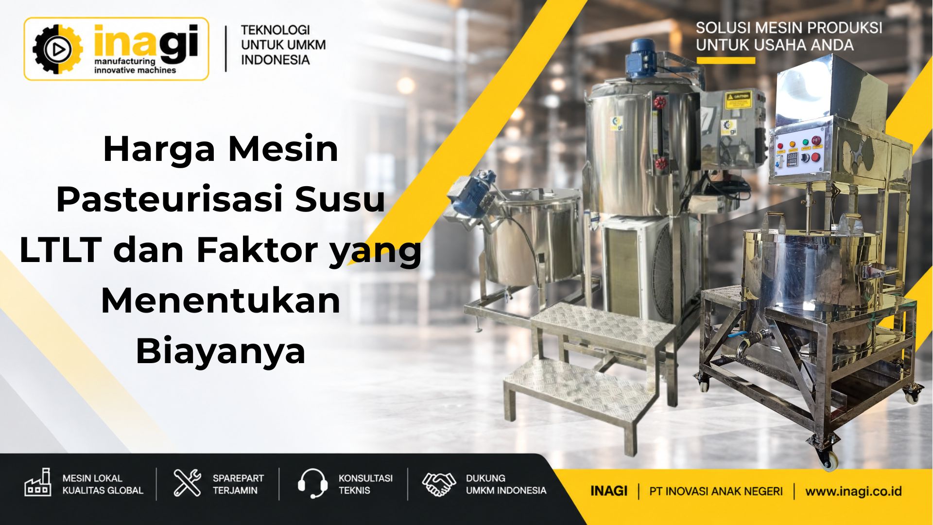 Harga Mesin Pasteurisasi Susu LTLT