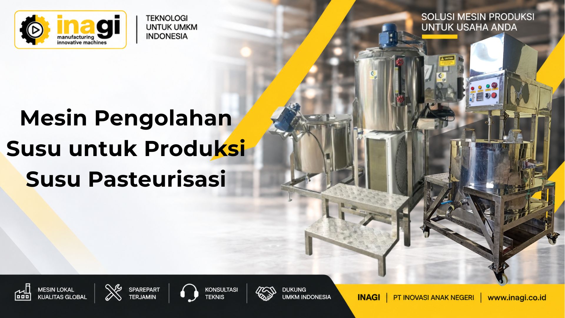 Mesin Pengolahan Susu untuk Produksi Susu Pasteurisasi