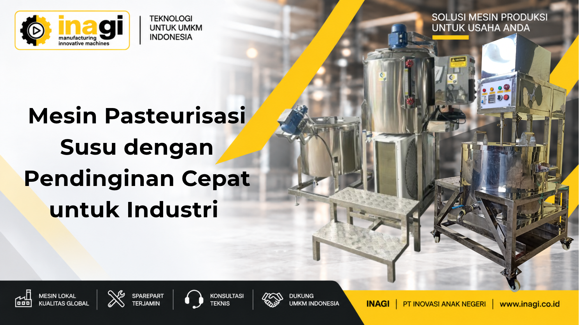 mesin pasteurisasi susu pendinginan cepat