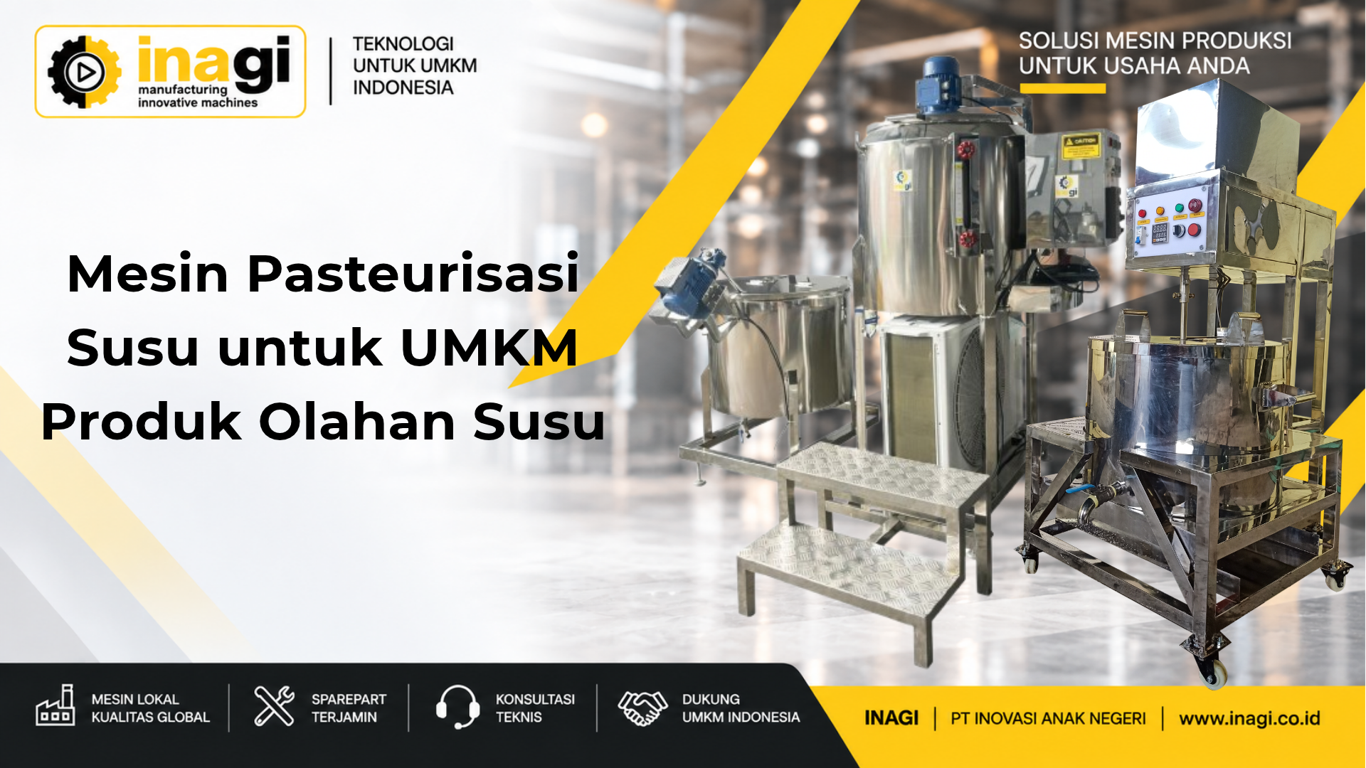 Mesin Pasteurisasi Susu untuk UMKM Produk Olahan Susu