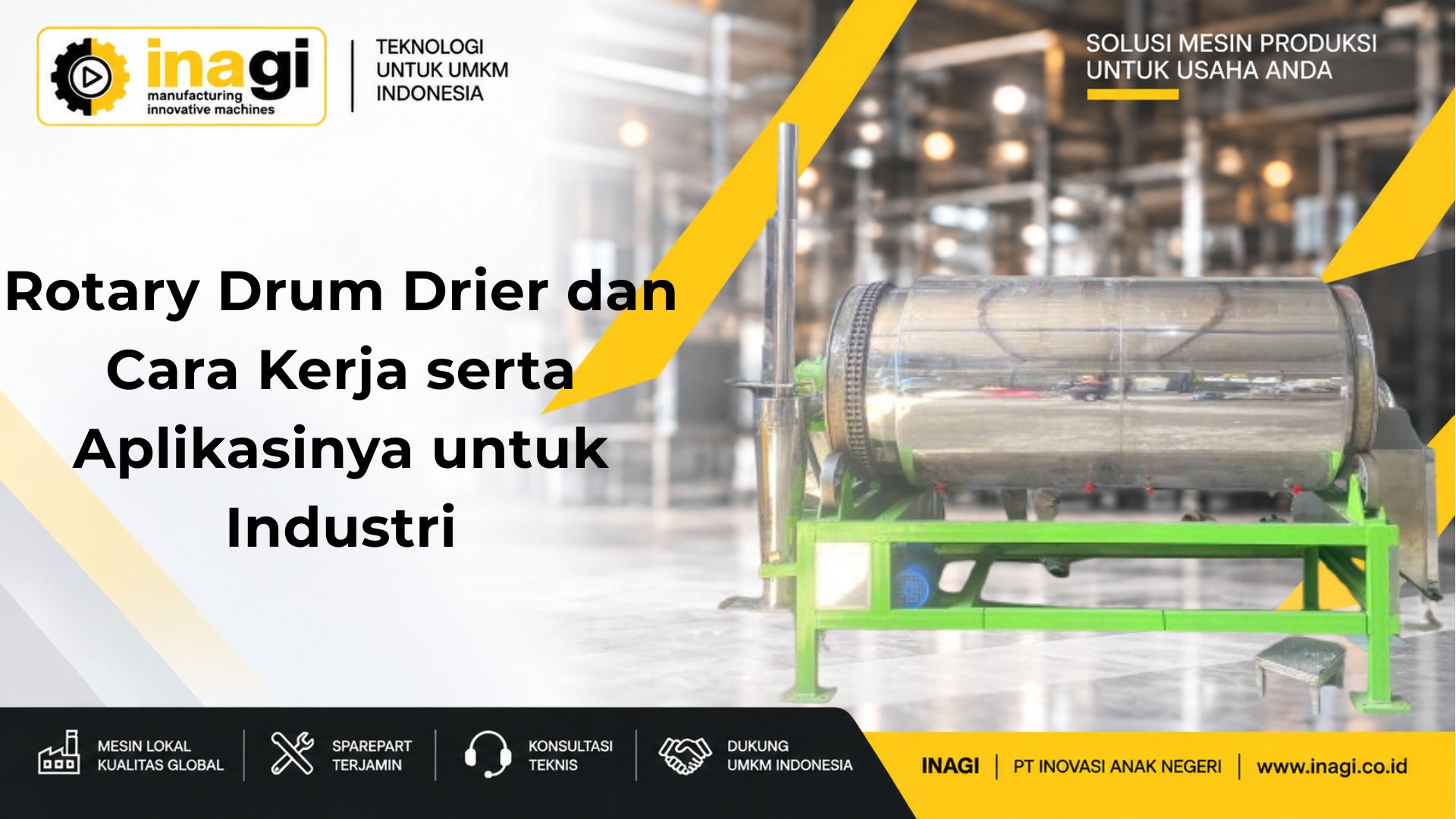 Rotary Drum Drier dan Cara Kerja serta Aplikasinya untuk Industri